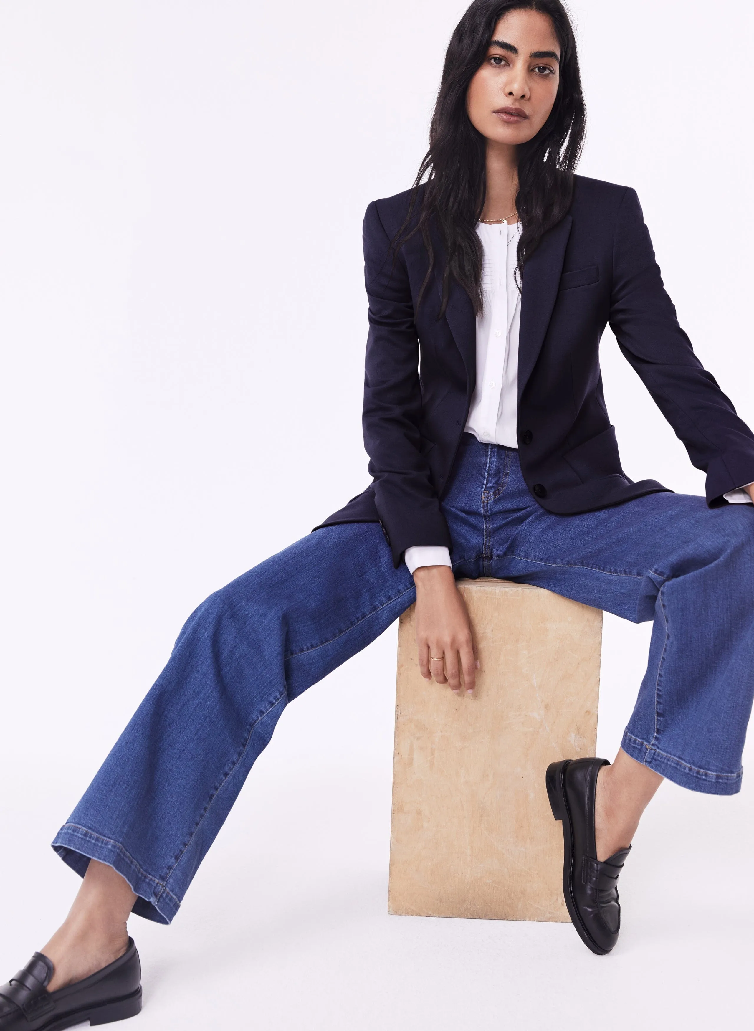 Alanis LENZING? ECOVERO? Jacket | Classic Navy