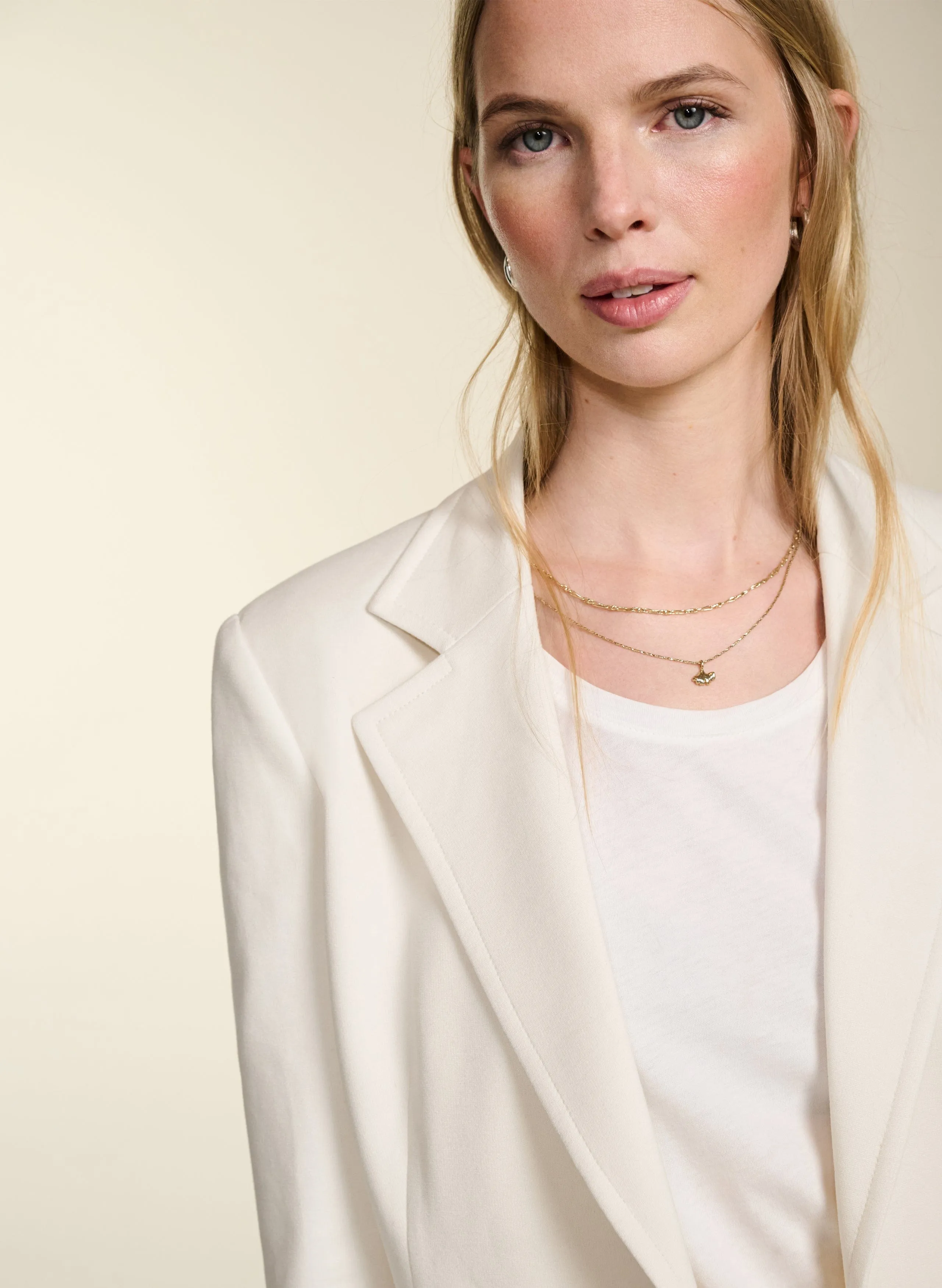 Albertine LENZING? ECOVERO? Tailored Blazer | Soft White
