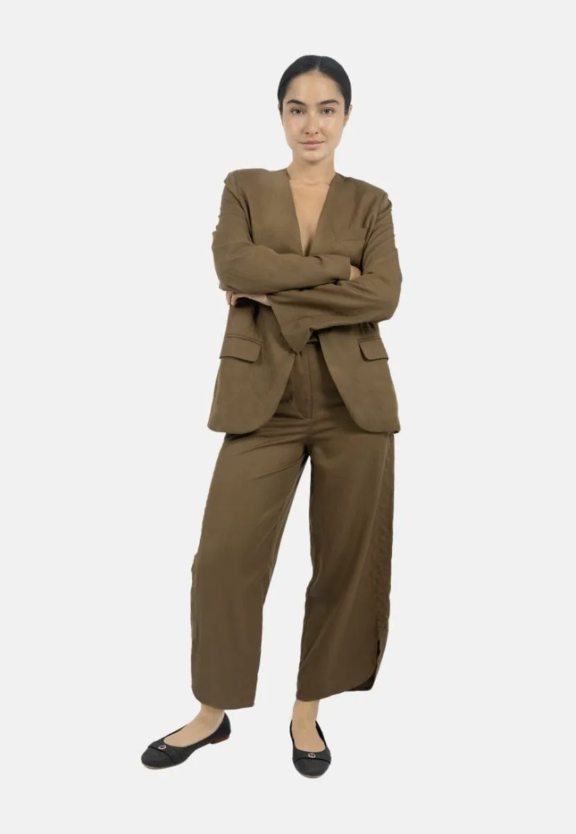 Auckland TENCEL? Twill Blazer | Taupe