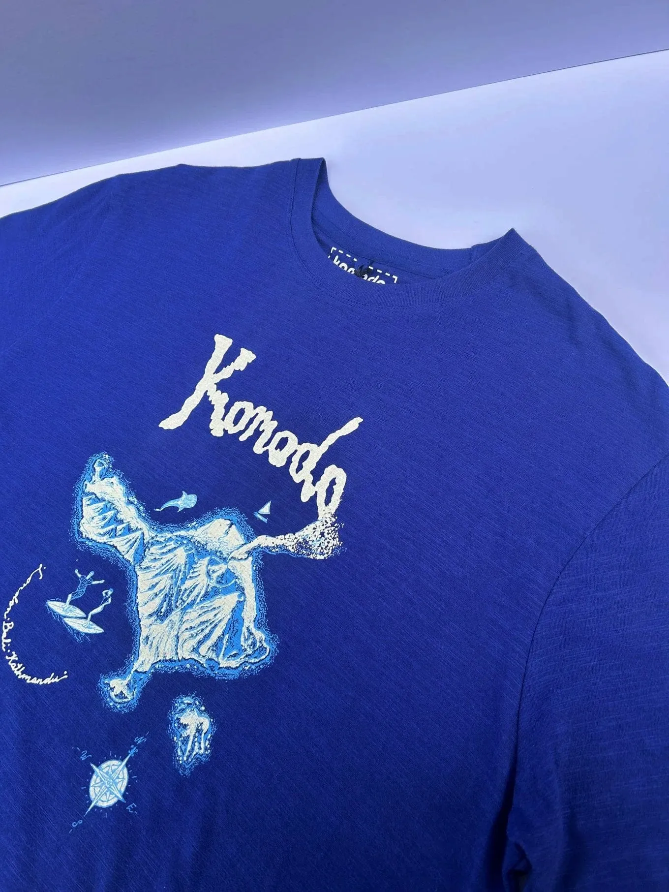 Bali Island Men's Organic Cotton T-Shirt | Navy