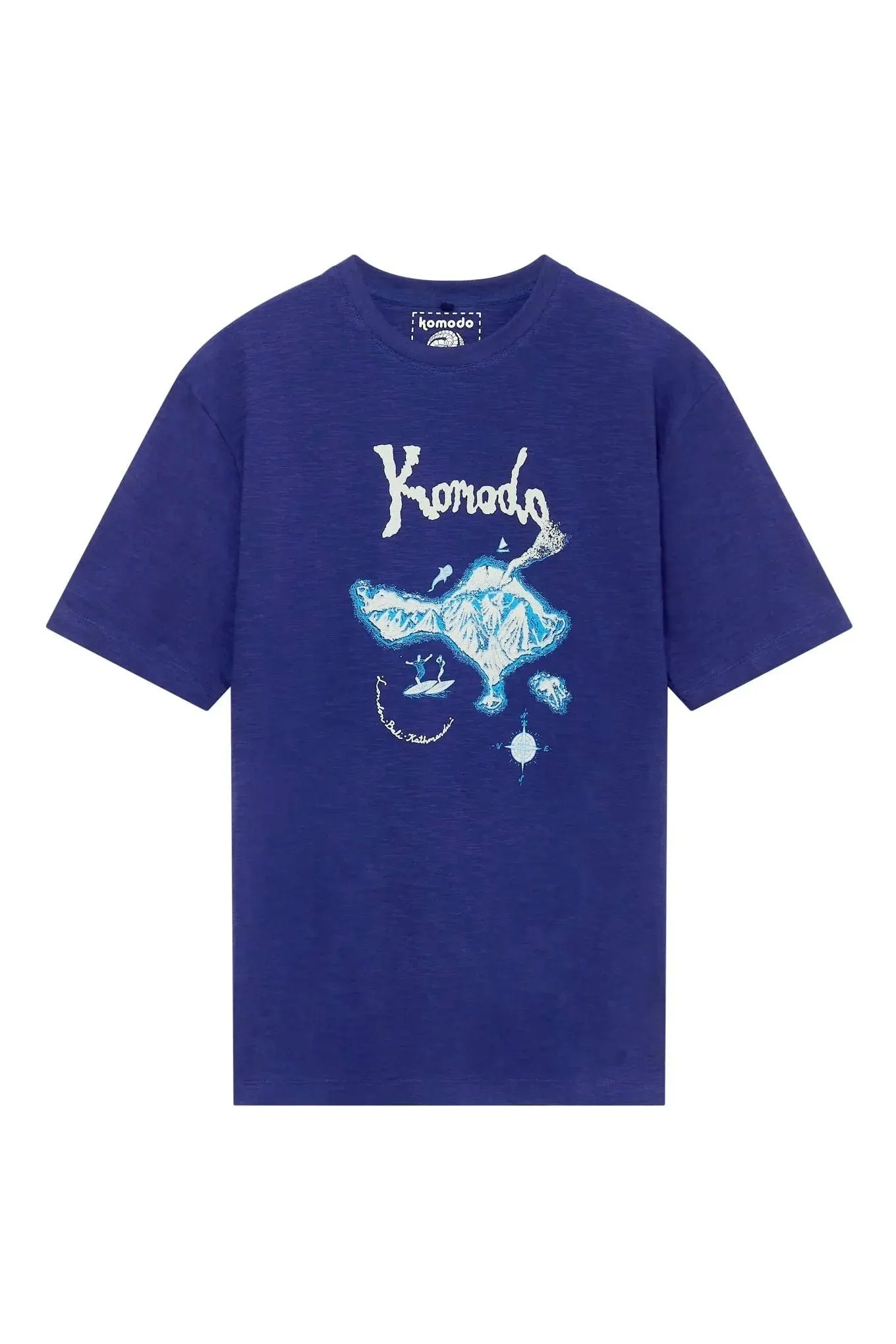 Bali Island Men's Organic Cotton T-Shirt | Navy