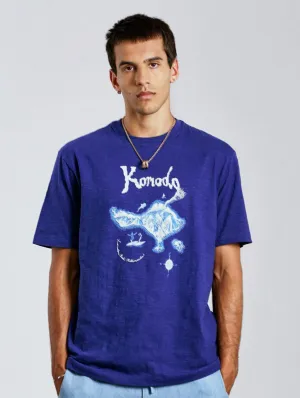 Bali Island Men's Organic Cotton T-Shirt | Navy