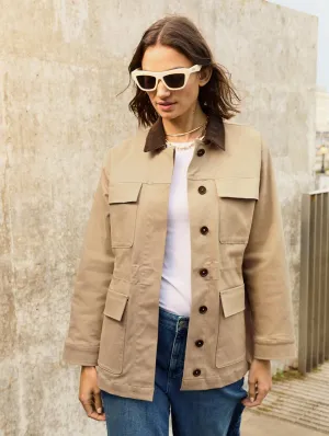 Bridie Organic Cotton Field?Jacket | Sand
