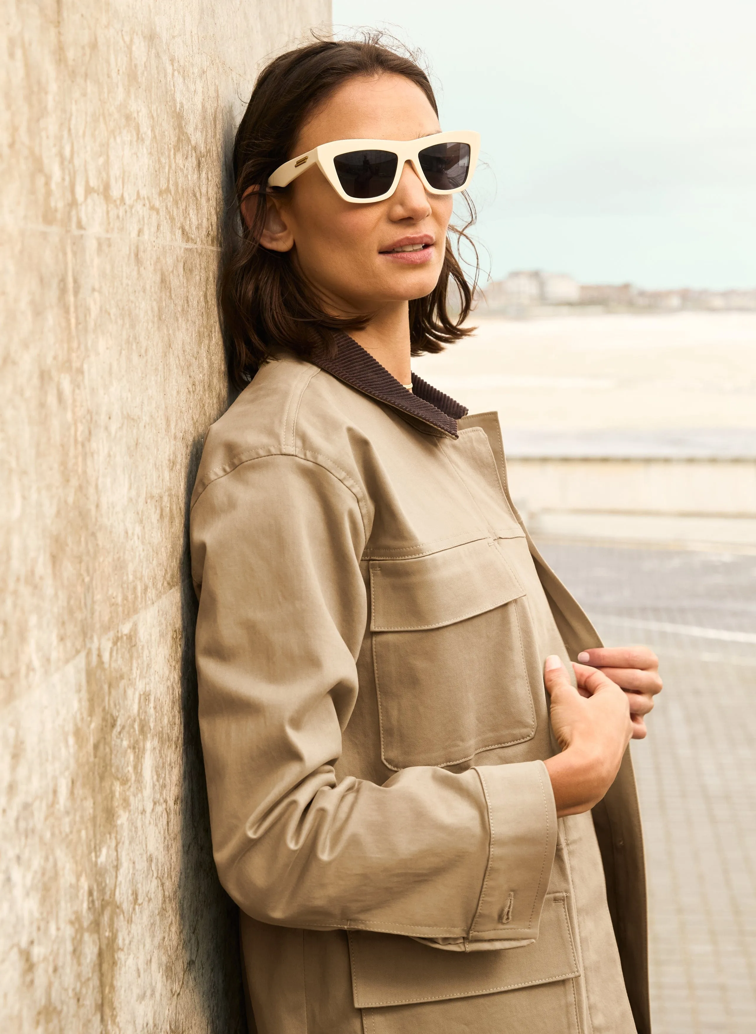 Bridie Organic Cotton Field?Jacket | Sand
