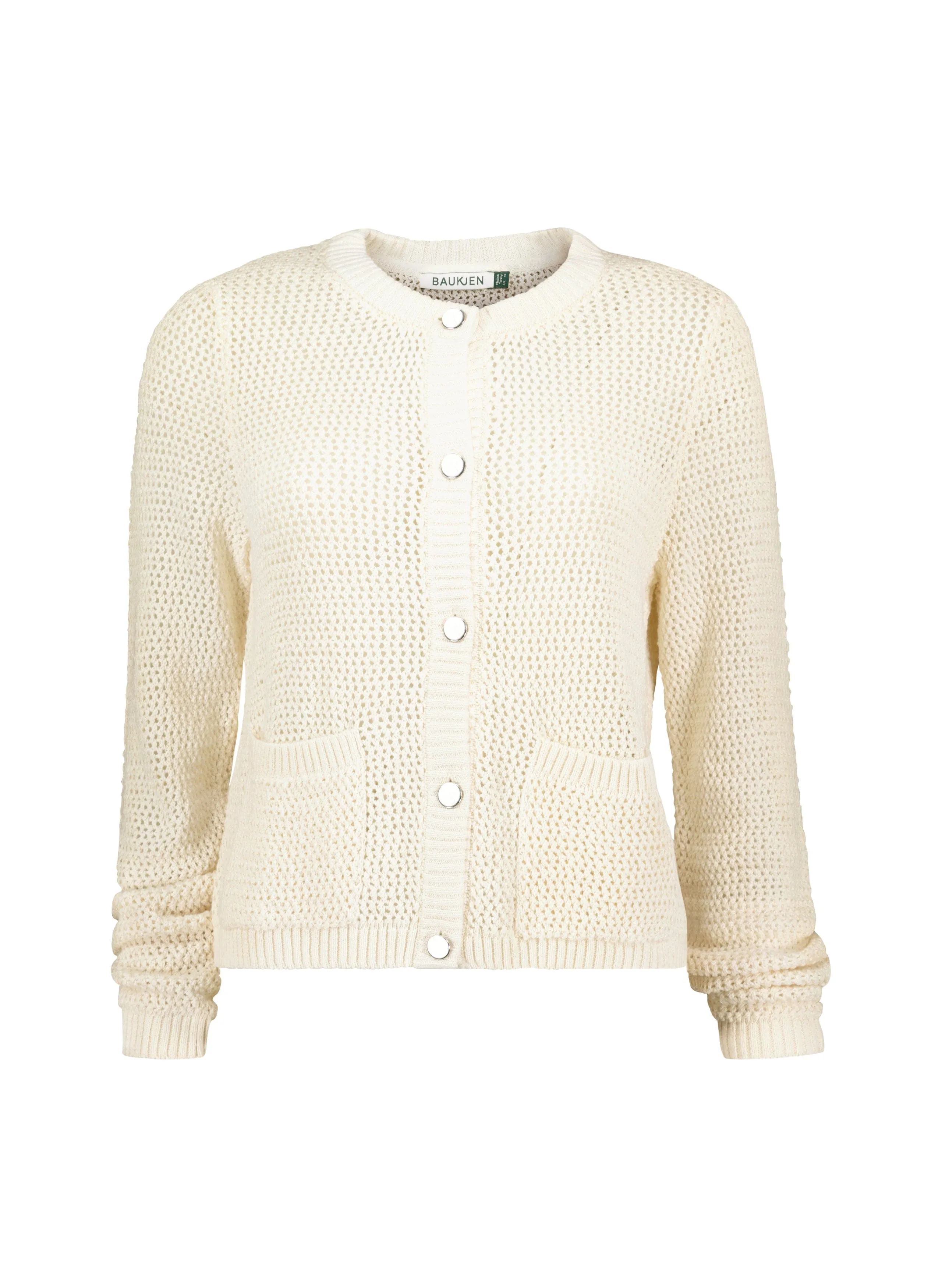 Catarina?ECOTEC? Cotton Cropped Knitted Jacket | Cream