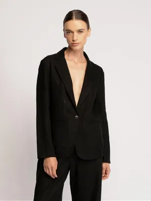 Charlie Linen Jacket | Black
