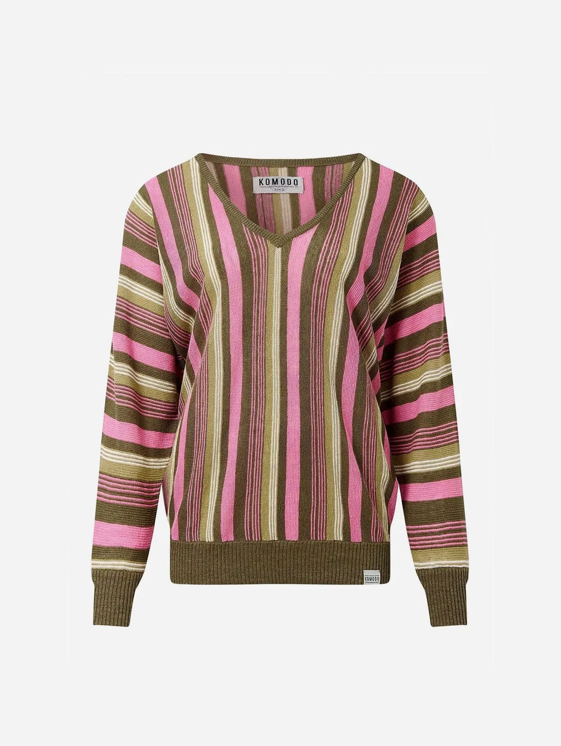 Clover Women's Linen Jumper | Stripe