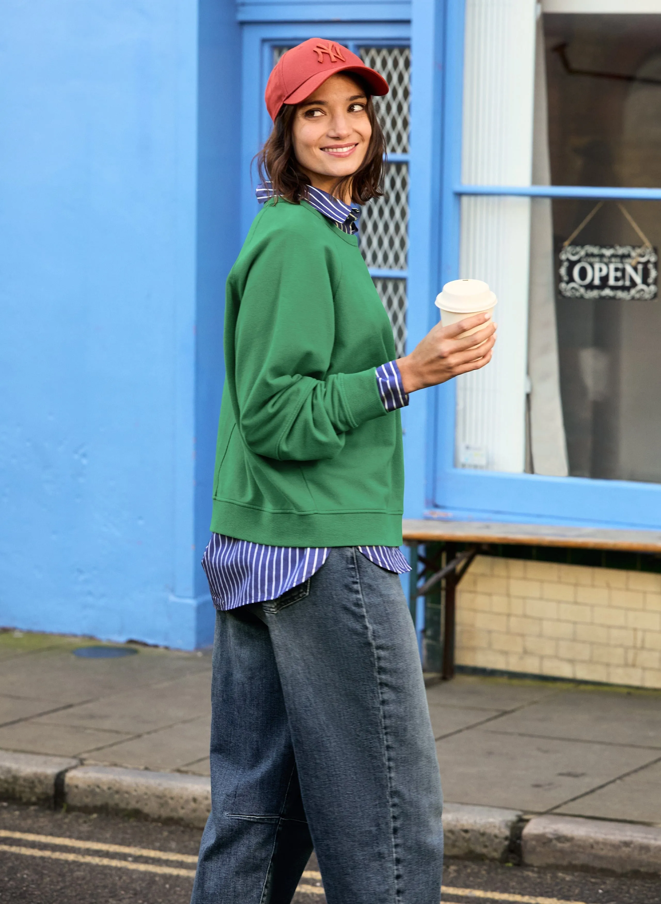Constance Organic Cotton?Sweatshirt | Emerald