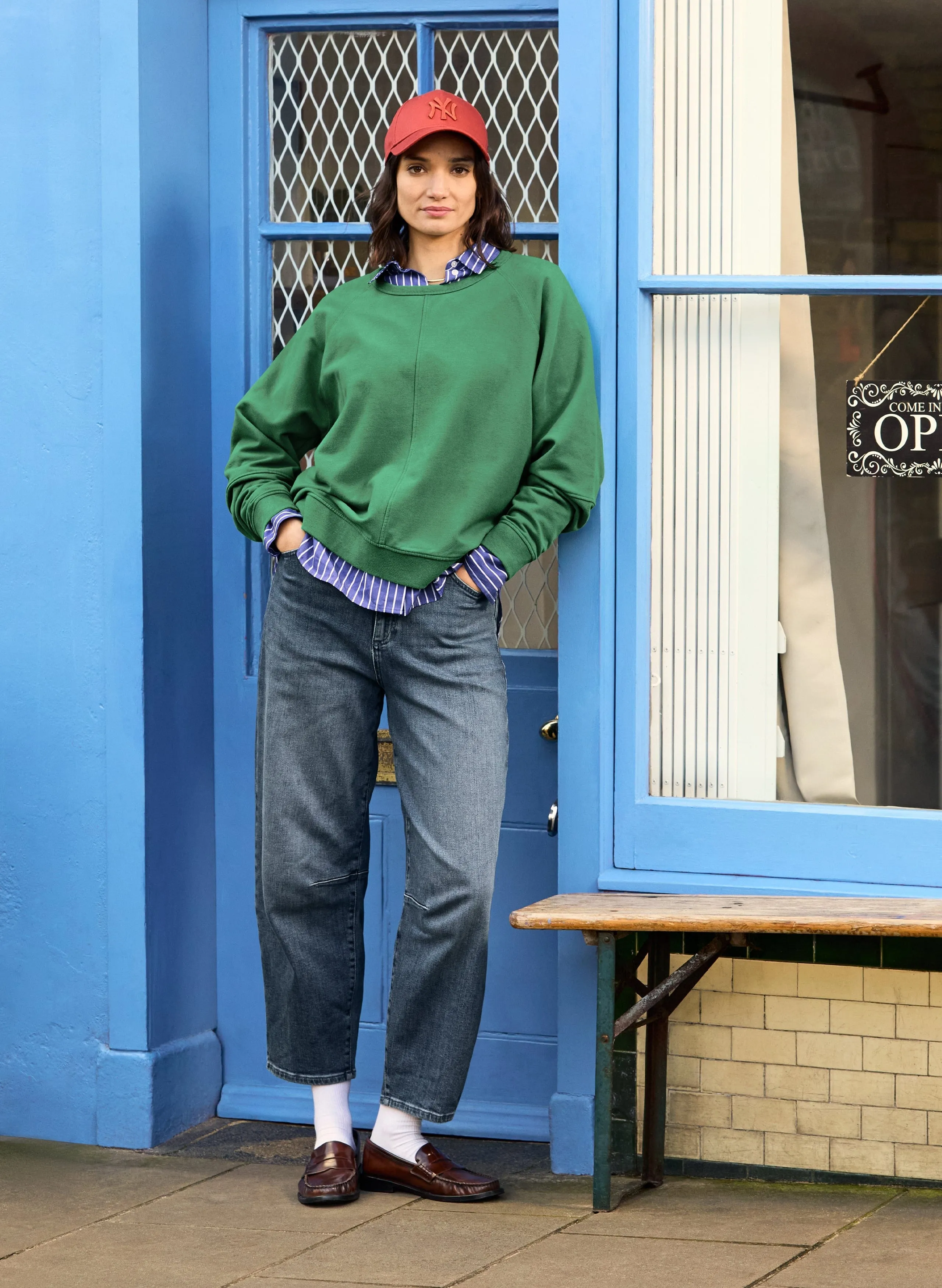 Constance Organic Cotton?Sweatshirt | Emerald