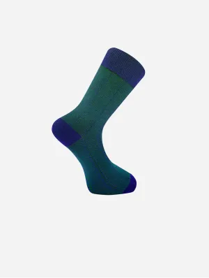 Herringbone Unisex Organic Cotton Socks | Green