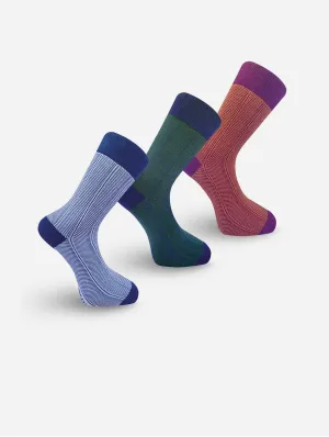 Herringbone Unisex Organic Cotton Socks | Multiple Colours