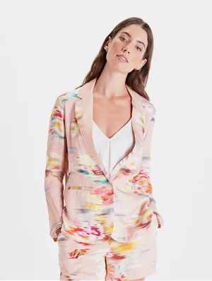Karlie TENCEL? Modal Jacket | Flower Blur Print