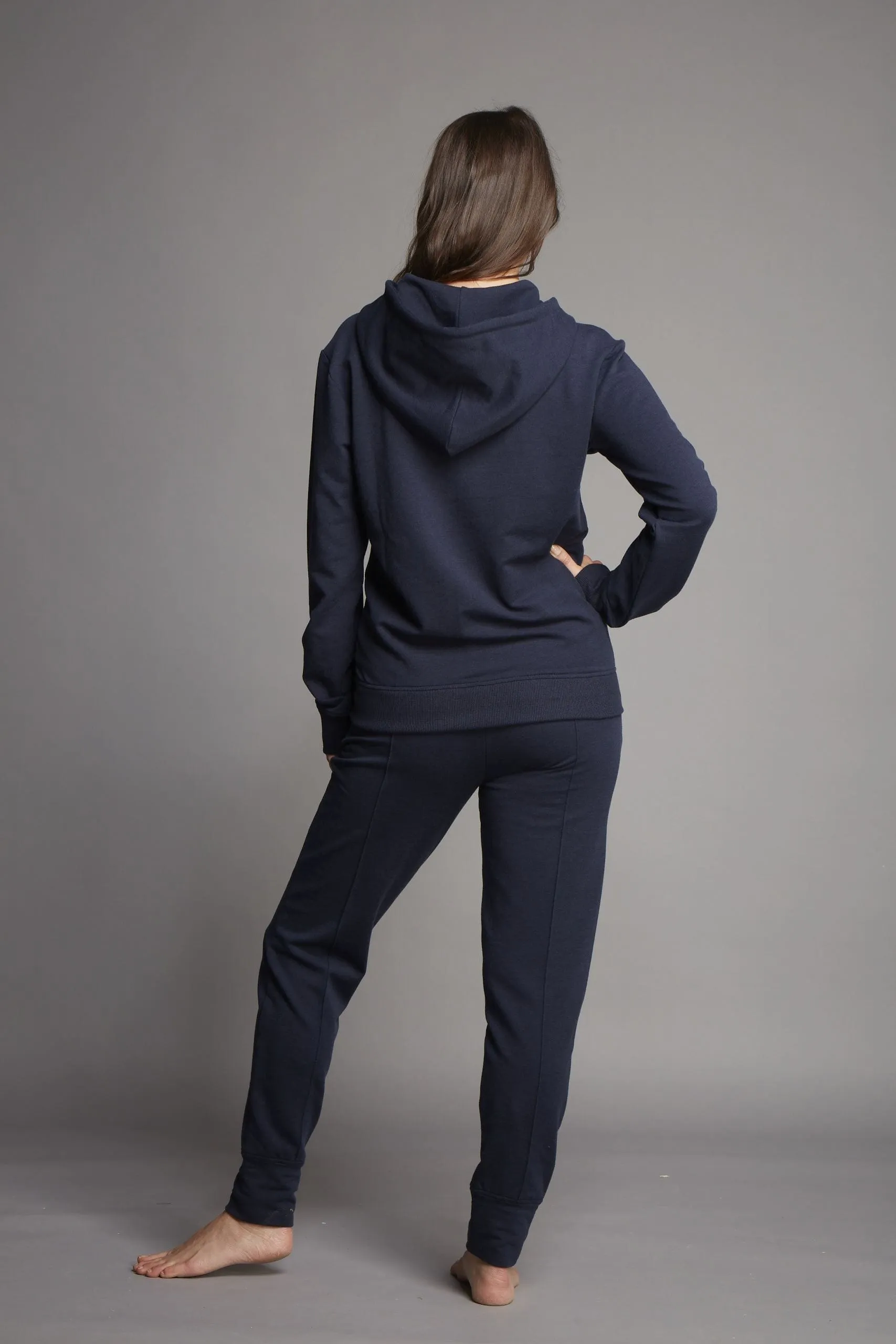 Luxury Cotton TENCEL? Lyocell Hoodie | Navy