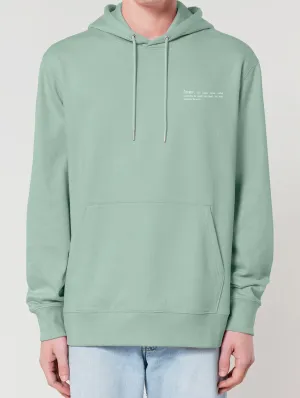 Men's Organic Cotton Relaxed Fit Hoodie | Aloe Green