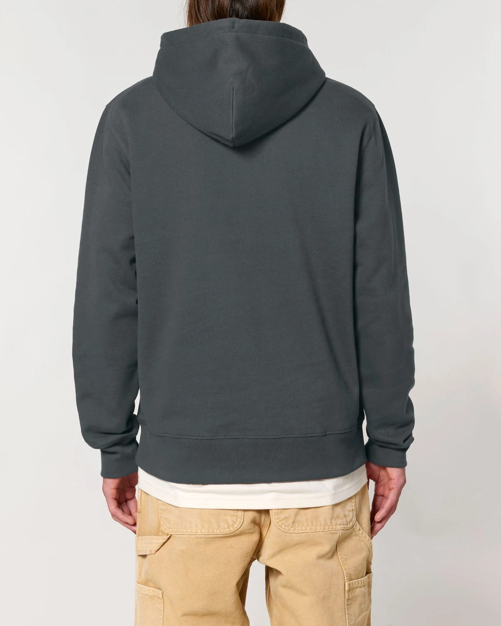 Men's Organic Cotton Relaxed Fit Hoodie | Anthracite