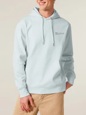 Men's Organic Cotton Relaxed Fit Hoodie | Blue Ice