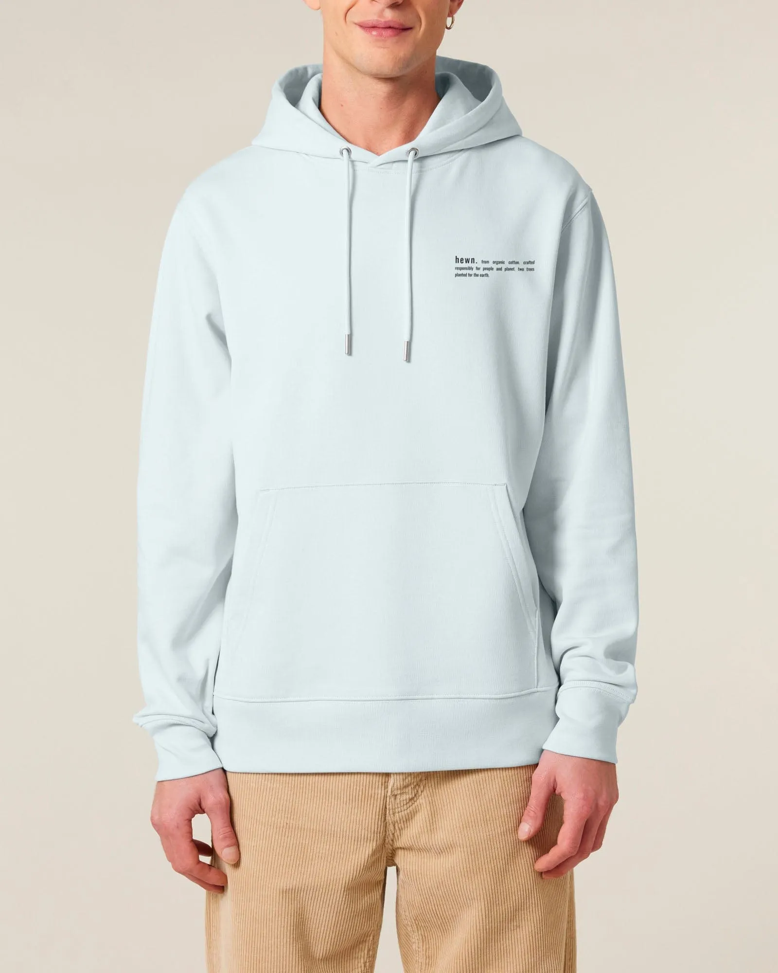 Men's Organic Cotton Relaxed Fit Hoodie | Blue Ice