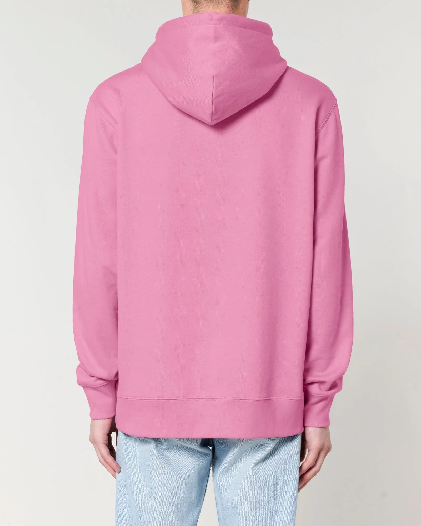 Men's Organic Cotton Relaxed Fit Hoodie | Bubble Pink