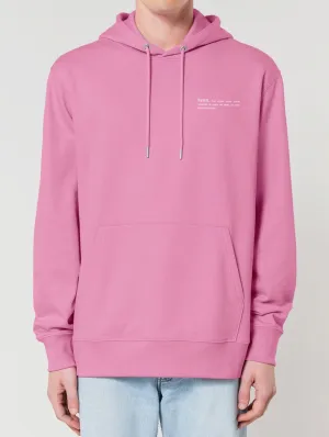 Men's Organic Cotton Relaxed Fit Hoodie | Bubble Pink