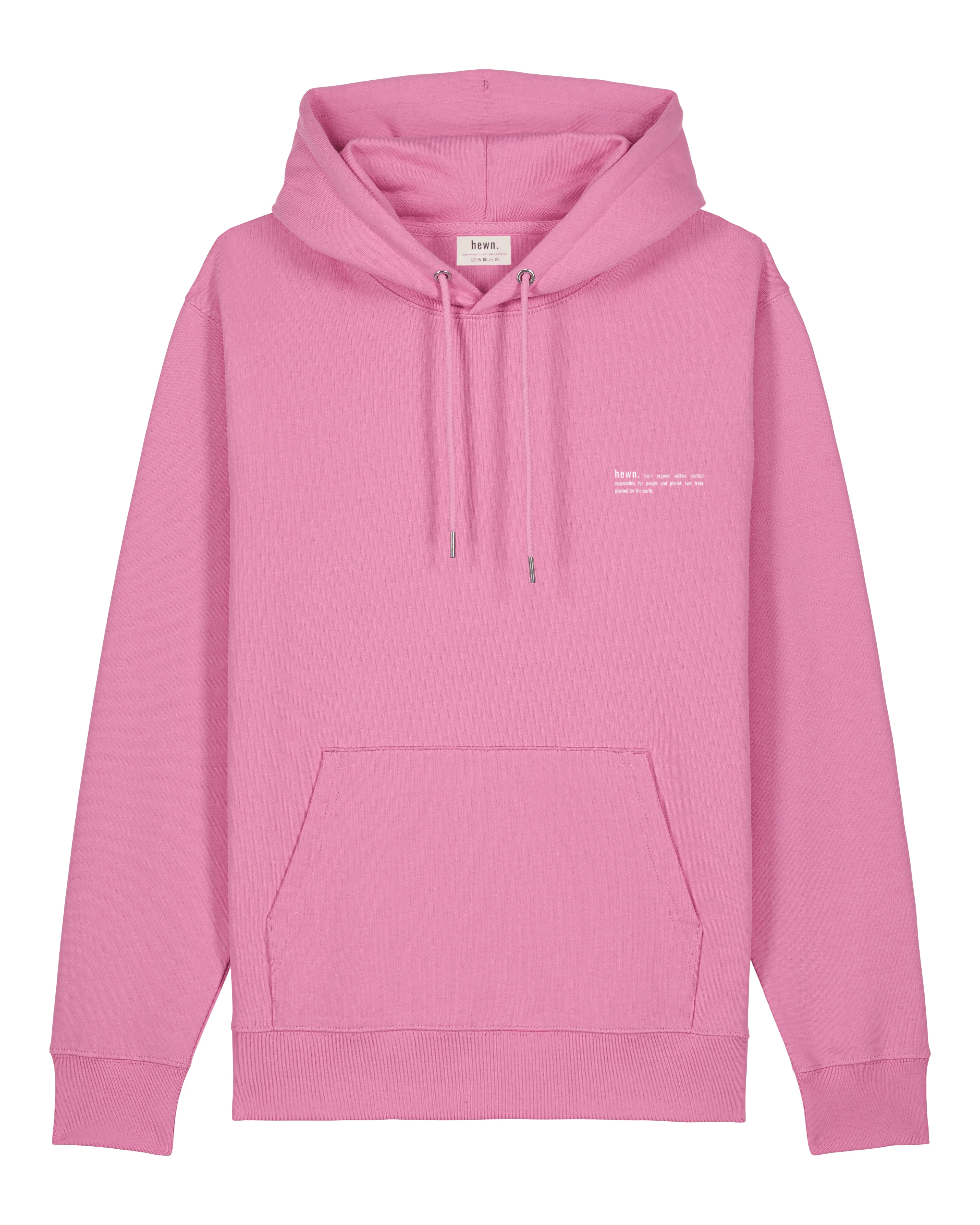 Men's Organic Cotton Relaxed Fit Hoodie | Bubble Pink