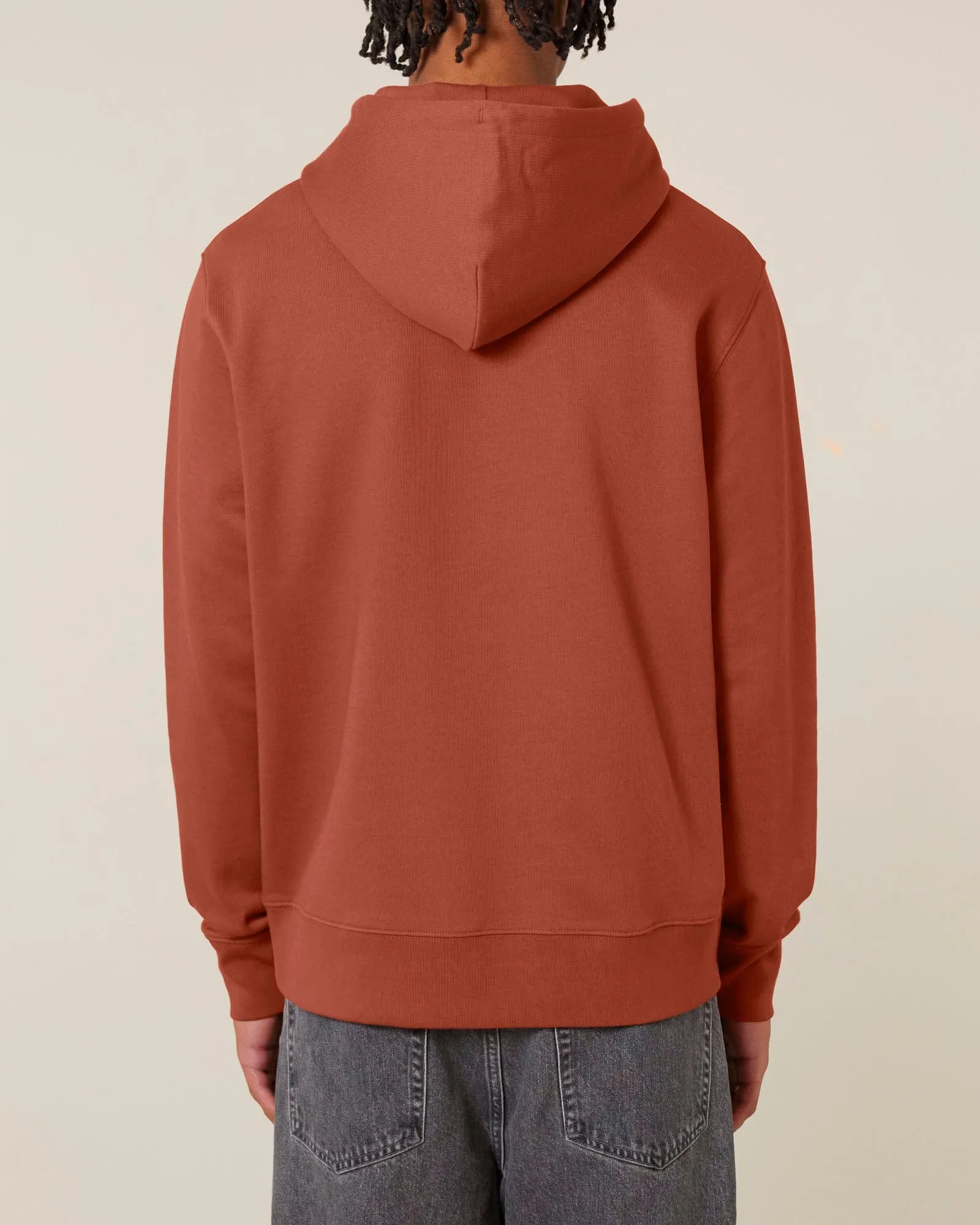 Men's Organic Cotton Relaxed Fit Hoodie | Clay Brown
