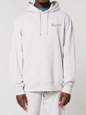 Men's Organic Cotton Relaxed Fit Hoodie | Cloud Grey Marl