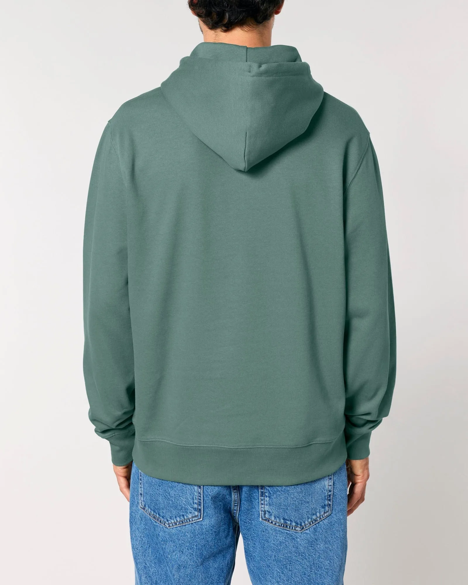 Men's Organic Cotton Relaxed Fit Hoodie | Eucalyptus Green