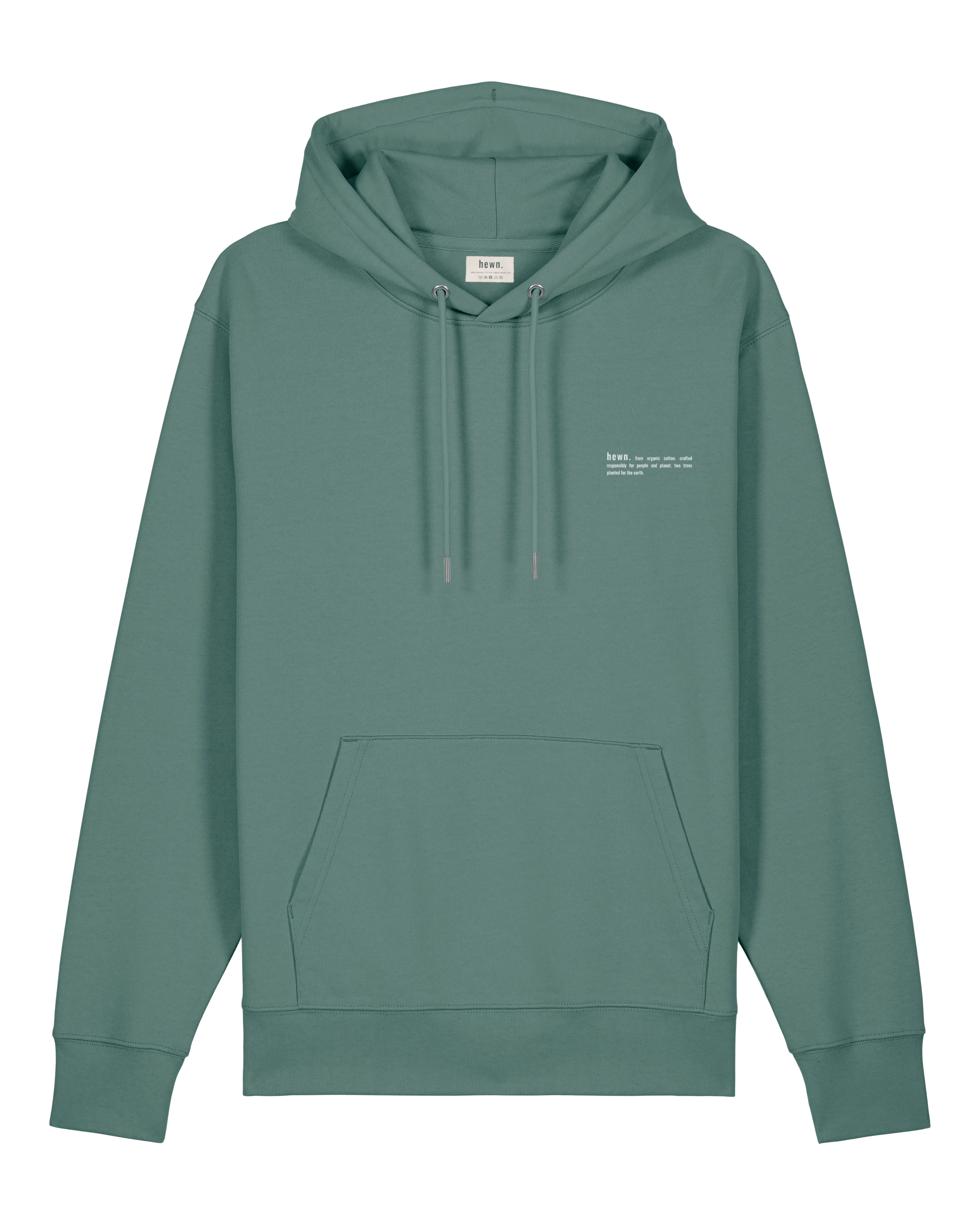 Men's Organic Cotton Relaxed Fit Hoodie | Eucalyptus Green