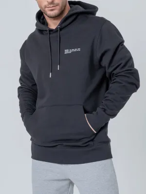 Men's Organic Cotton Relaxed Fit Hoodie | Jet Black