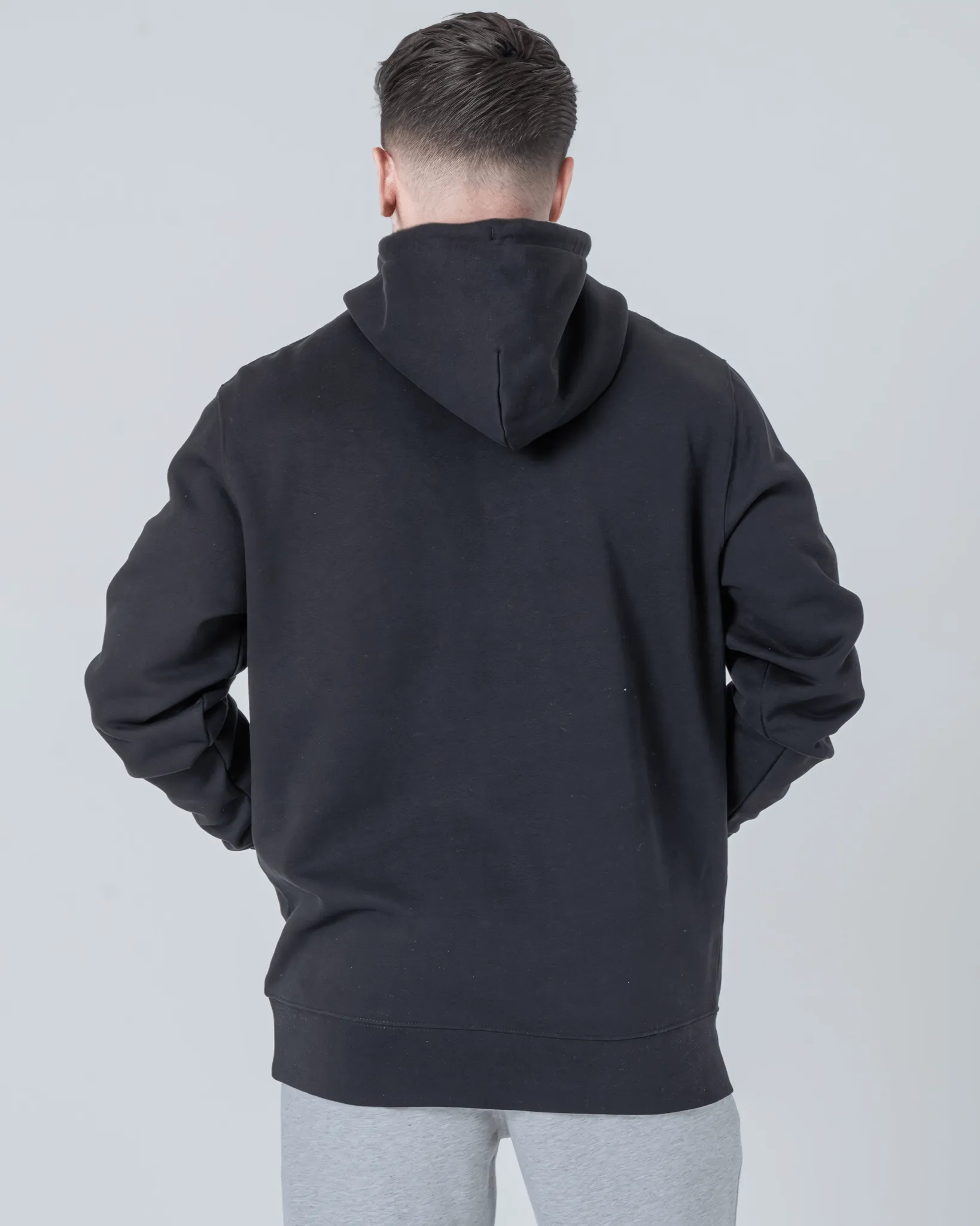 Men's Organic Cotton Relaxed Fit Hoodie | Jet Black