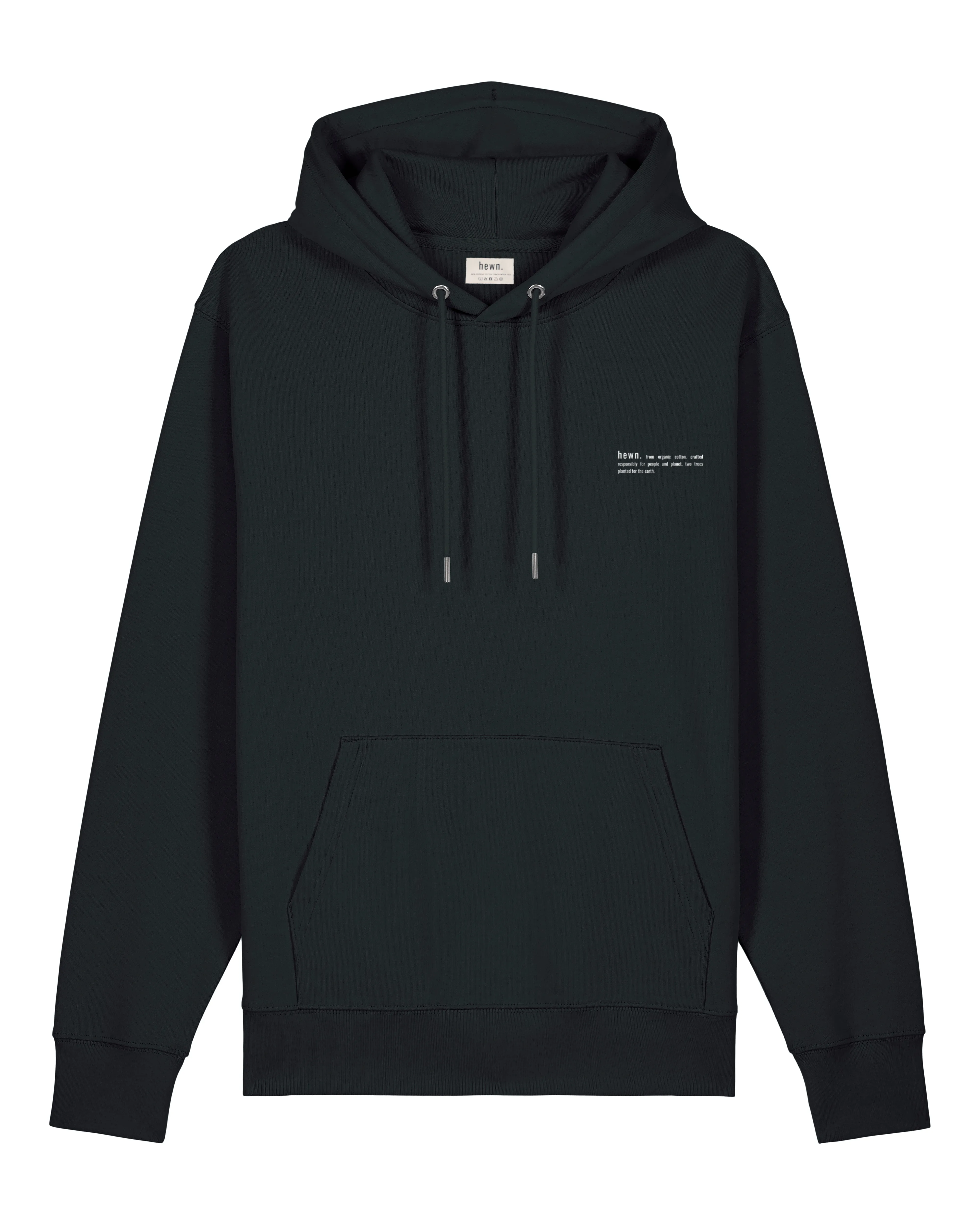 Men's Organic Cotton Relaxed Fit Hoodie | Jet Black