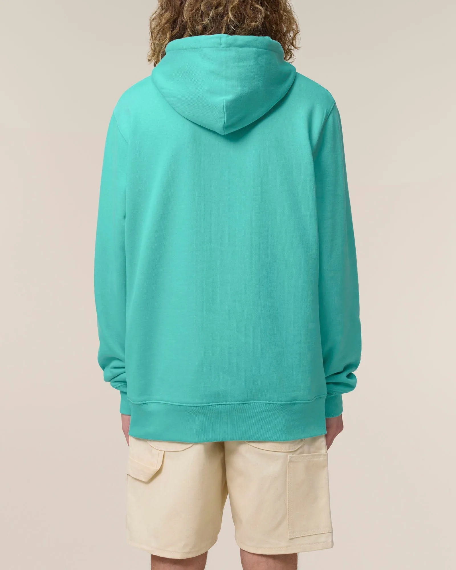 Men's Organic Cotton Relaxed Fit Hoodie | Lagoon Blue
