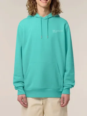 Men's Organic Cotton Relaxed Fit Hoodie | Lagoon Blue
