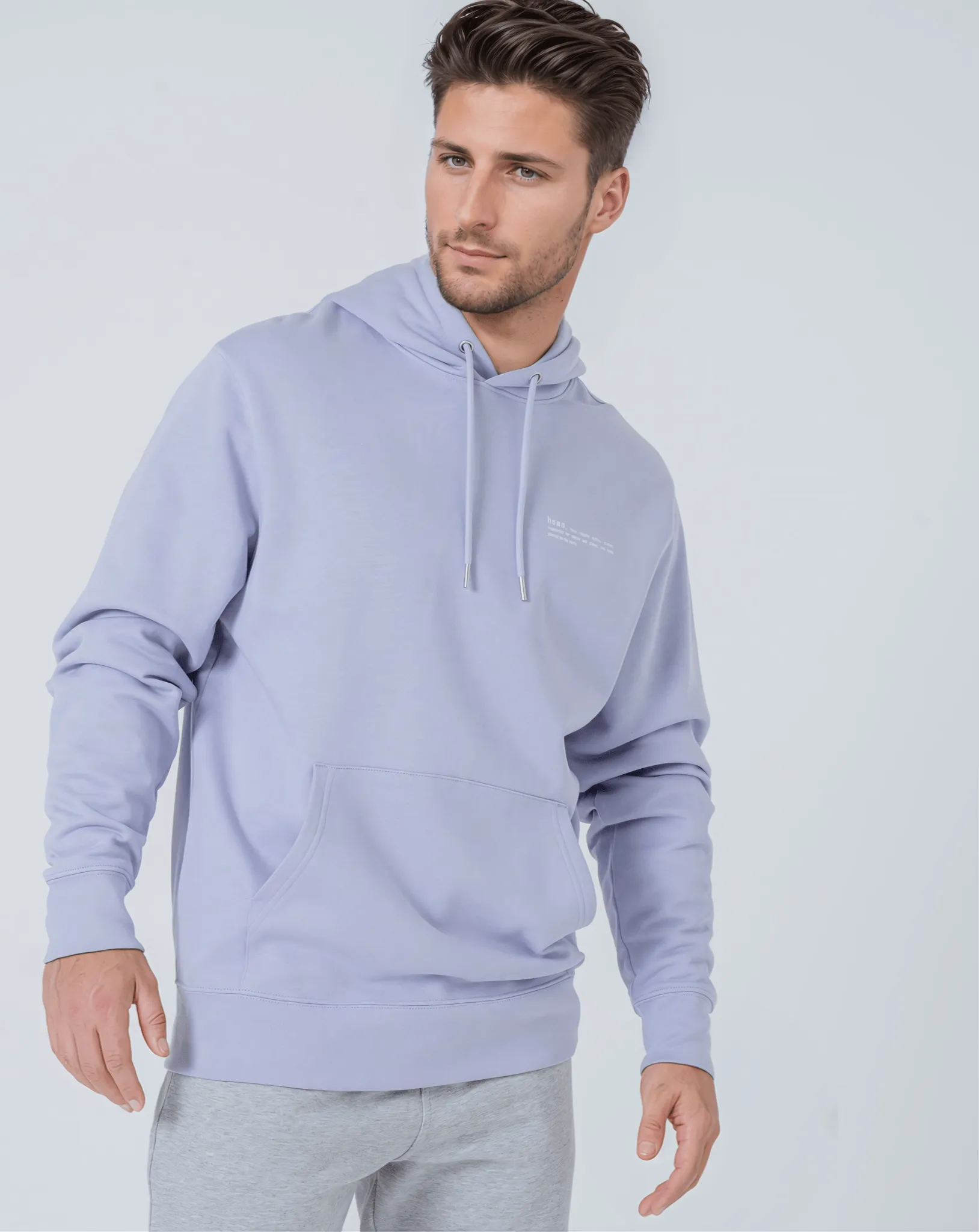 Men's Organic Cotton Relaxed Fit Hoodie | Lavender