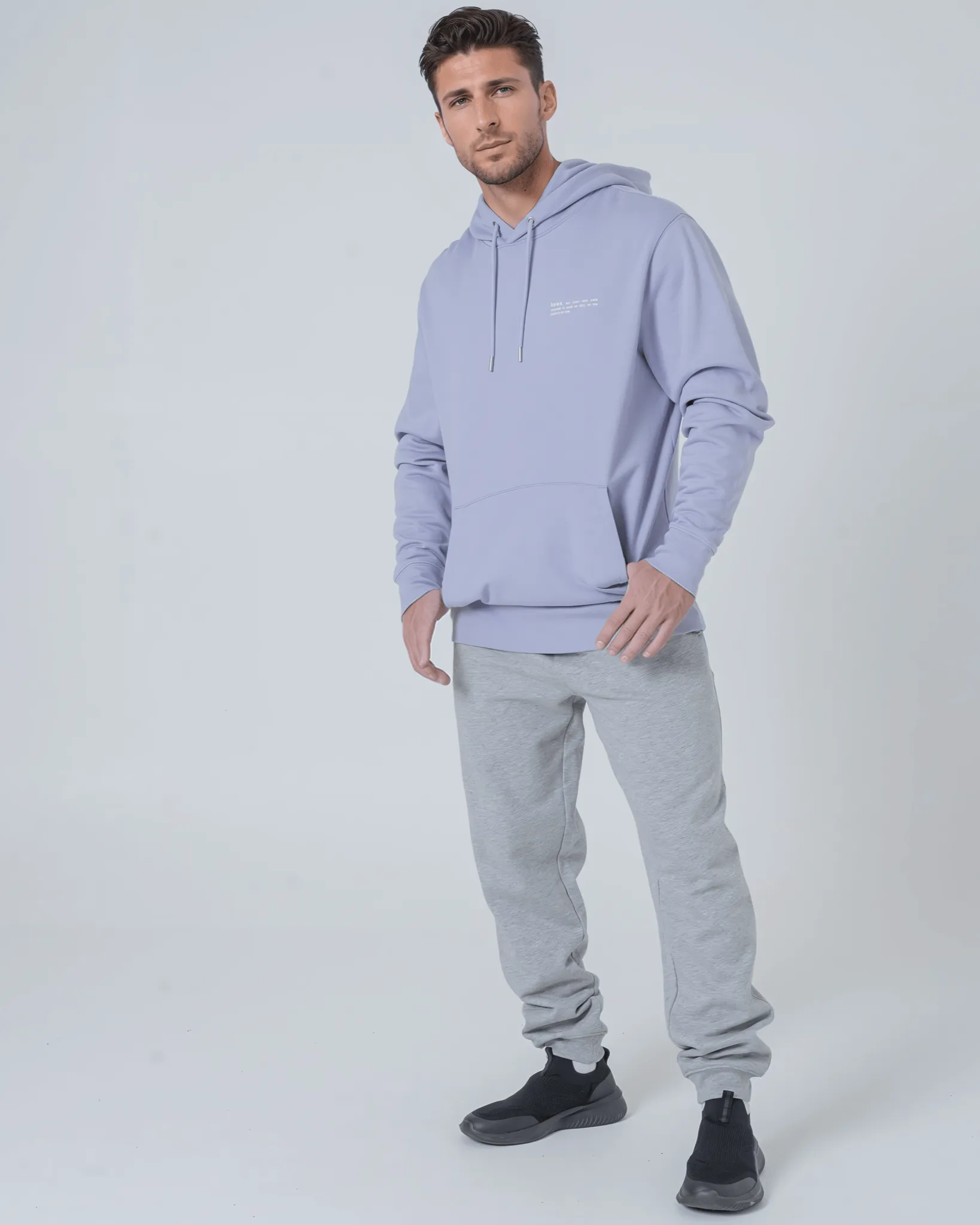 Men's Organic Cotton Relaxed Fit Hoodie | Lavender