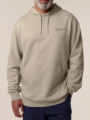 Men's Organic Cotton Relaxed Fit Hoodie | Limestone Grey
