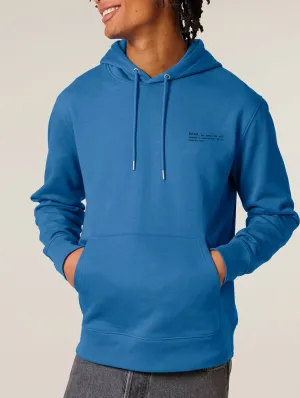 Men's Organic Cotton Relaxed Fit Hoodie | Morpho Blue