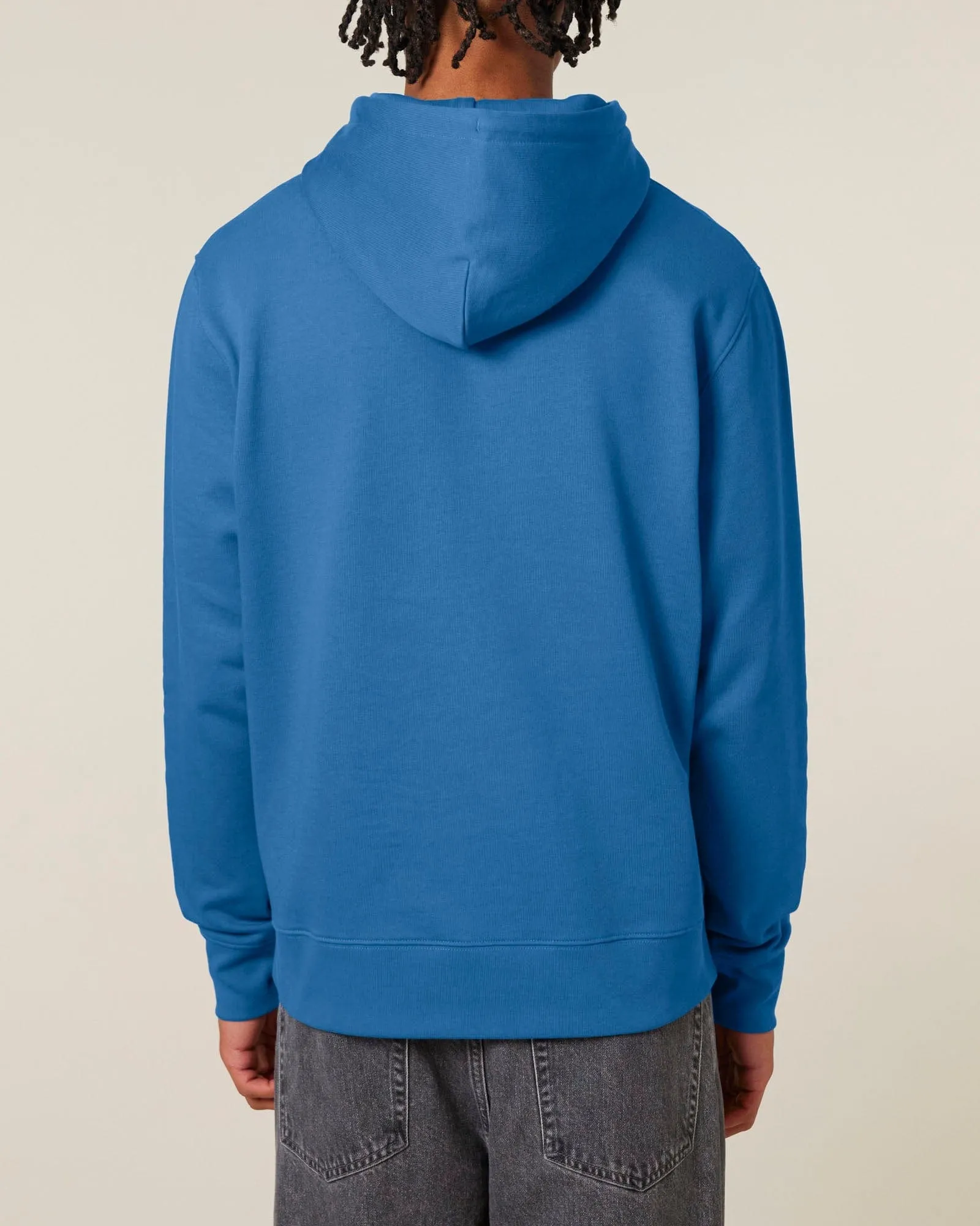 Men's Organic Cotton Relaxed Fit Hoodie | Morpho Blue
