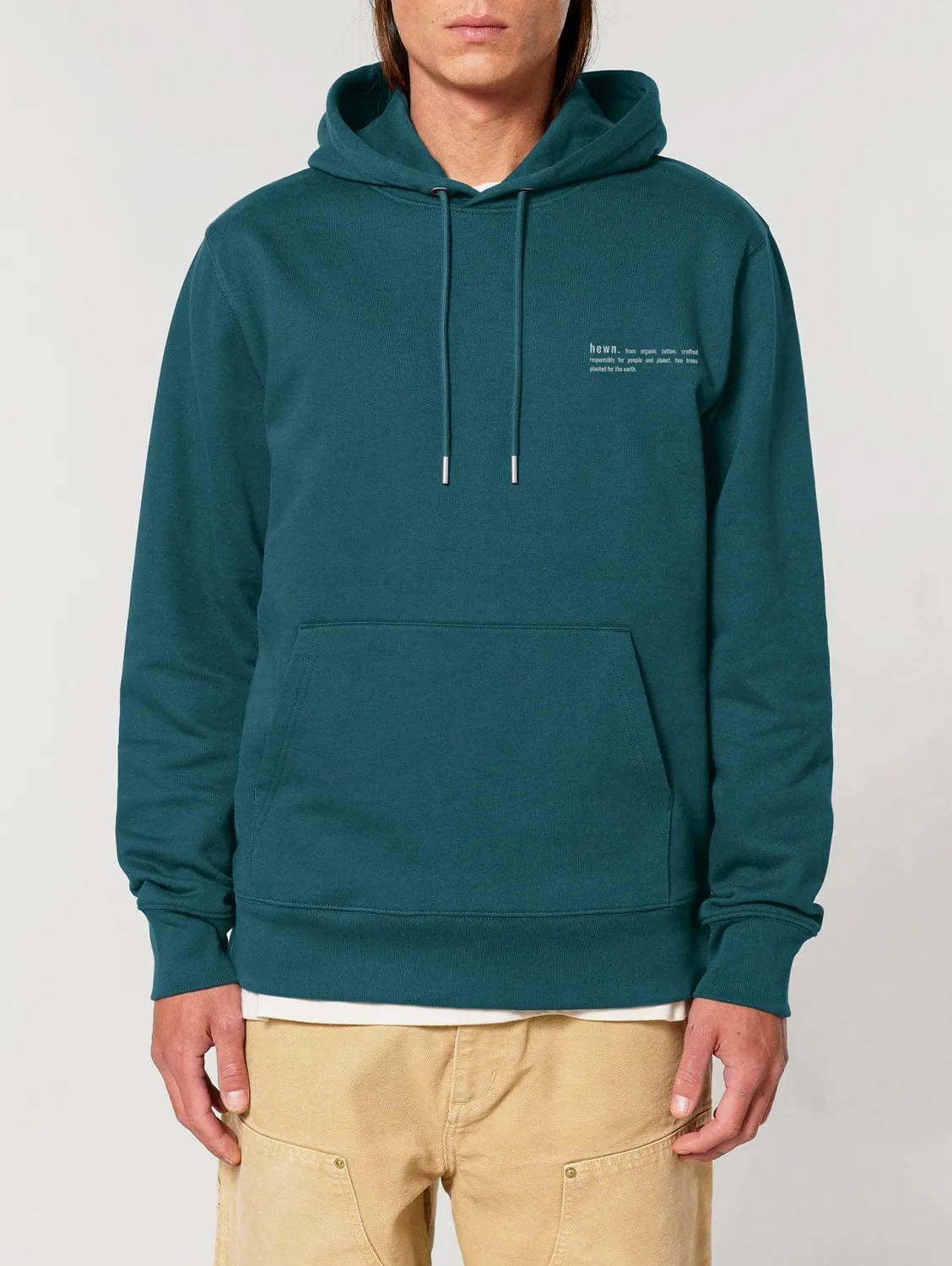 Men's Organic Cotton Relaxed Fit Hoodie | Ocean Blue