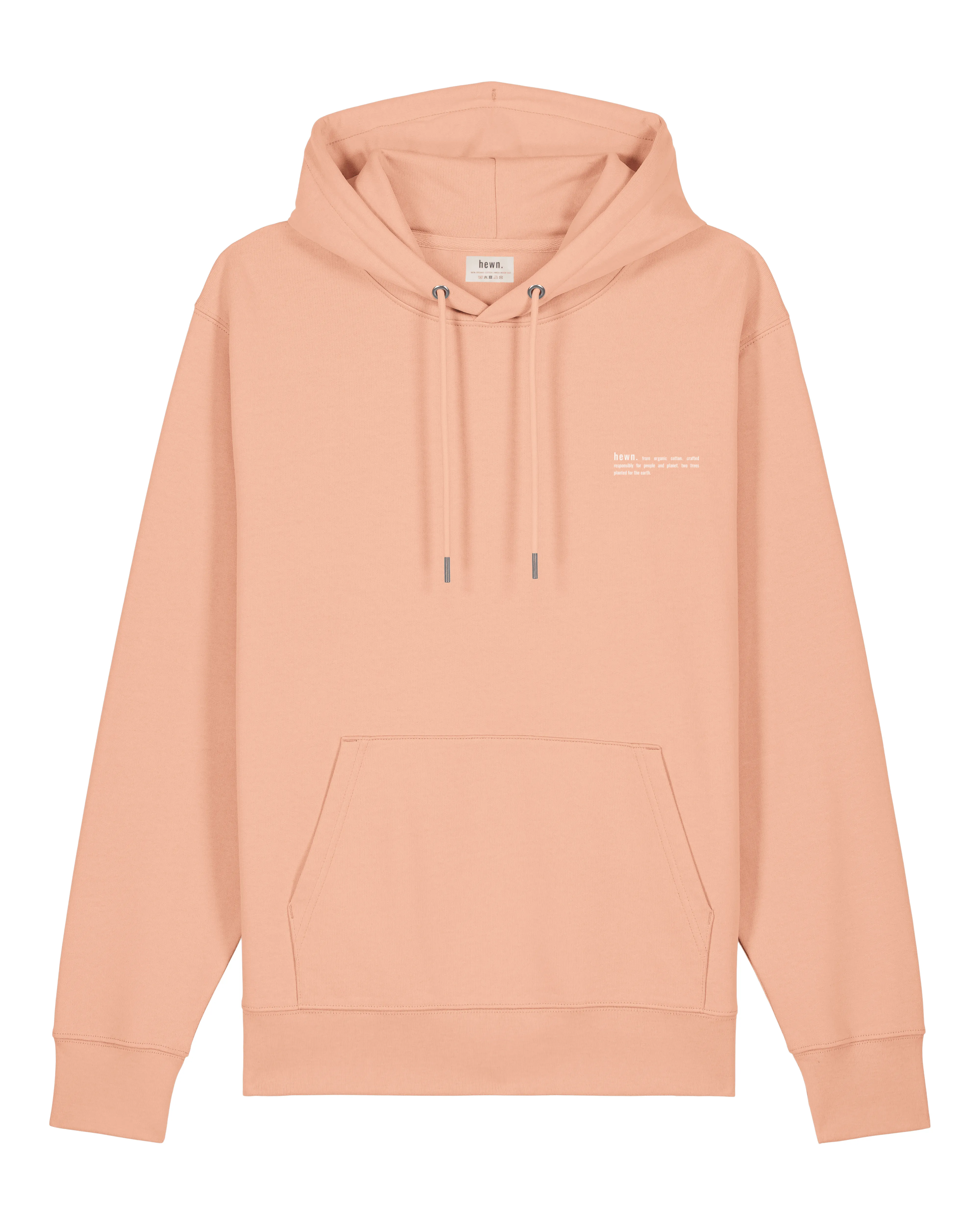 Men's Organic Cotton Relaxed Fit Hoodie | Peach Orange