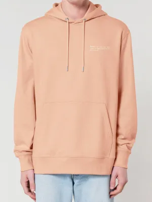 Men's Organic Cotton Relaxed Fit Hoodie | Peach Orange