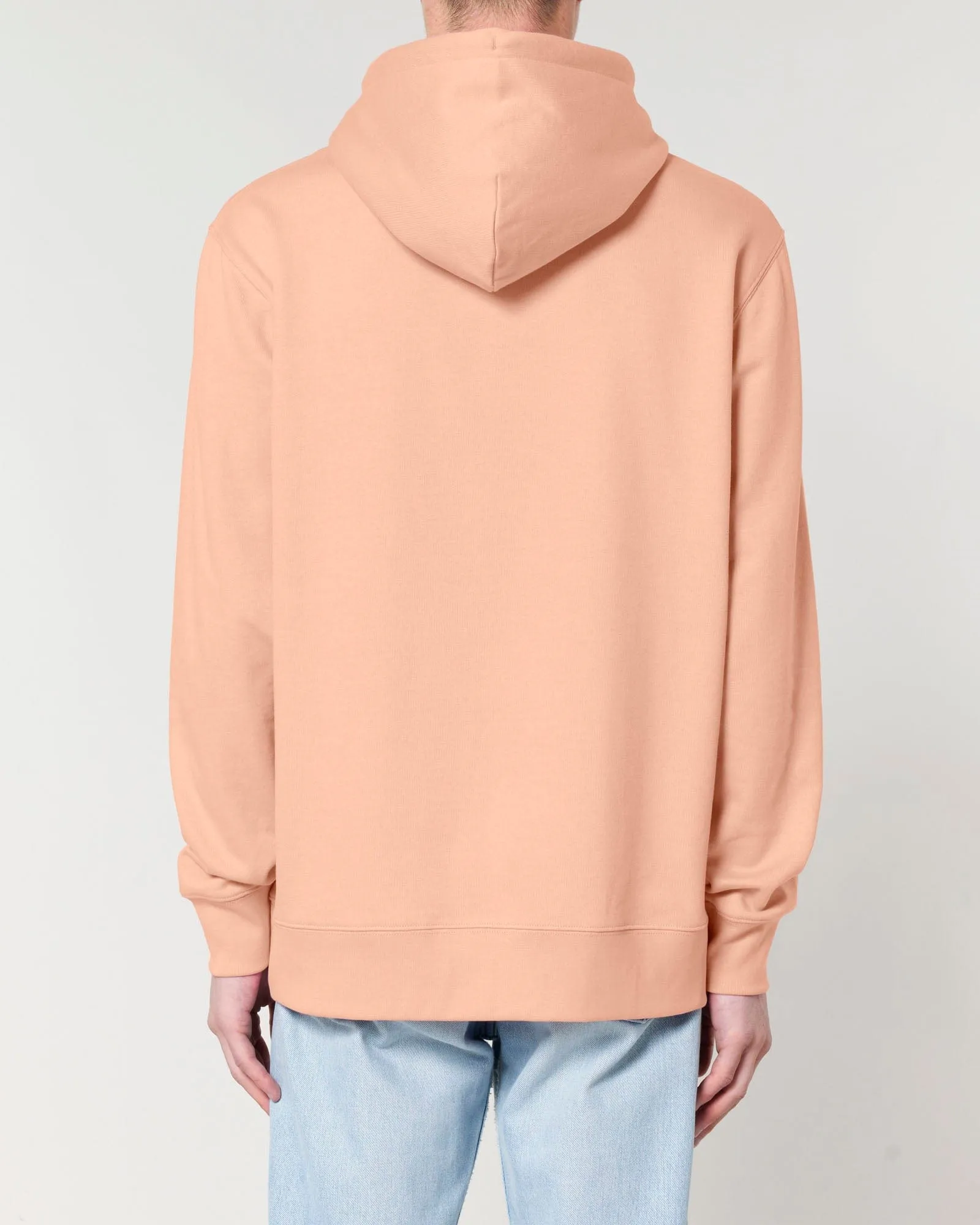 Men's Organic Cotton Relaxed Fit Hoodie | Peach Orange