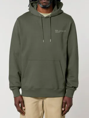 Men's Organic Cotton Relaxed Fit Hoodie | Pine Green Khaki