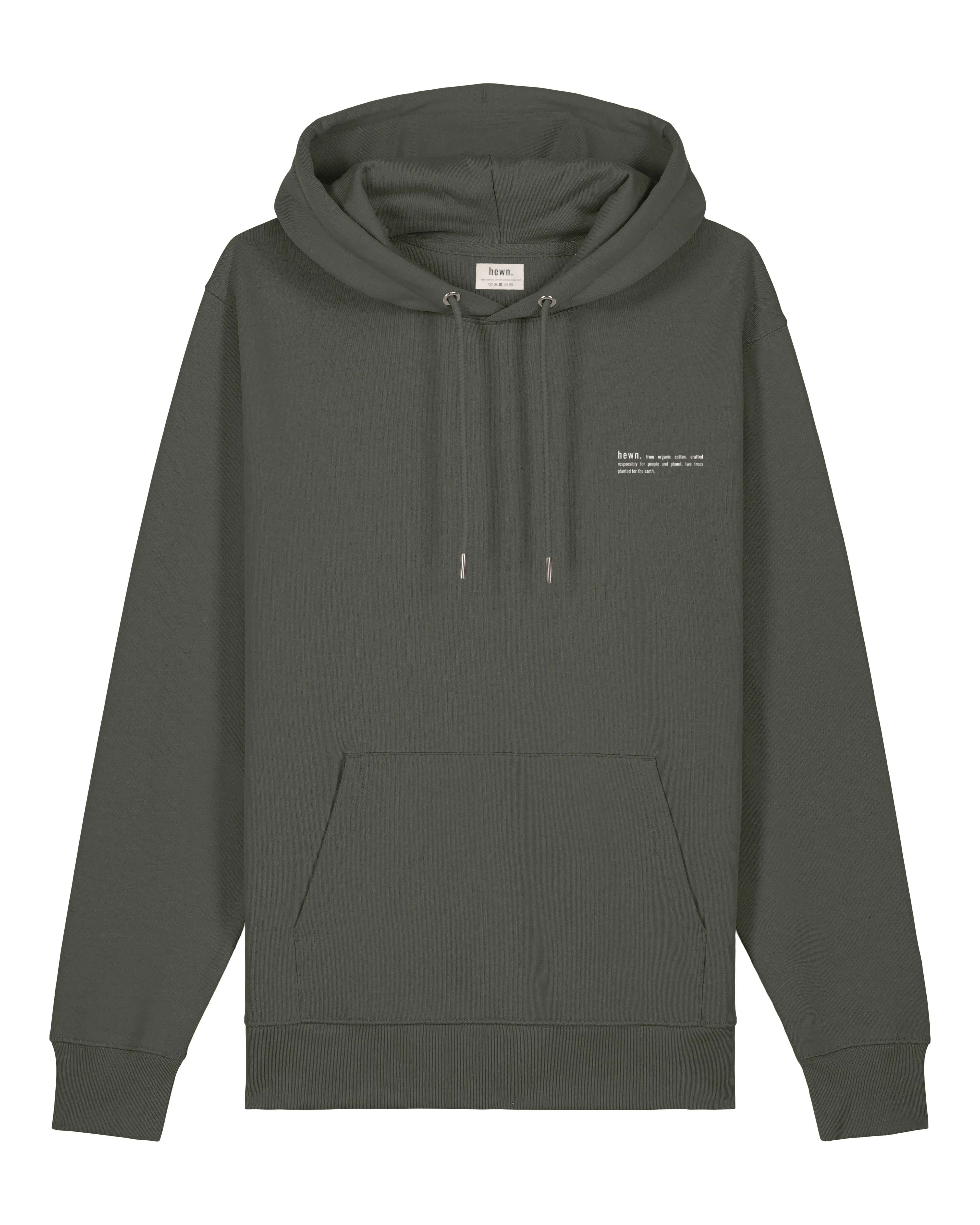 Men's Organic Cotton Relaxed Fit Hoodie | Pine Green Khaki