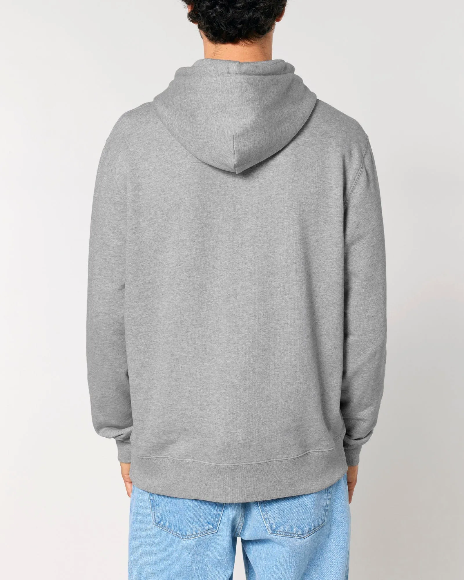 Men's Organic Cotton Relaxed Fit Hoodie | Rock Grey Marl