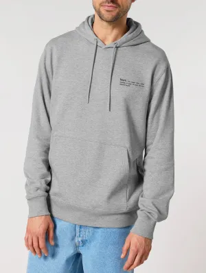 Men's Organic Cotton Relaxed Fit Hoodie | Rock Grey Marl