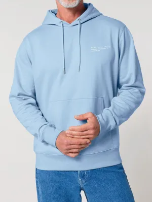Men's Organic Cotton Relaxed Fit Hoodie | Sky Blue