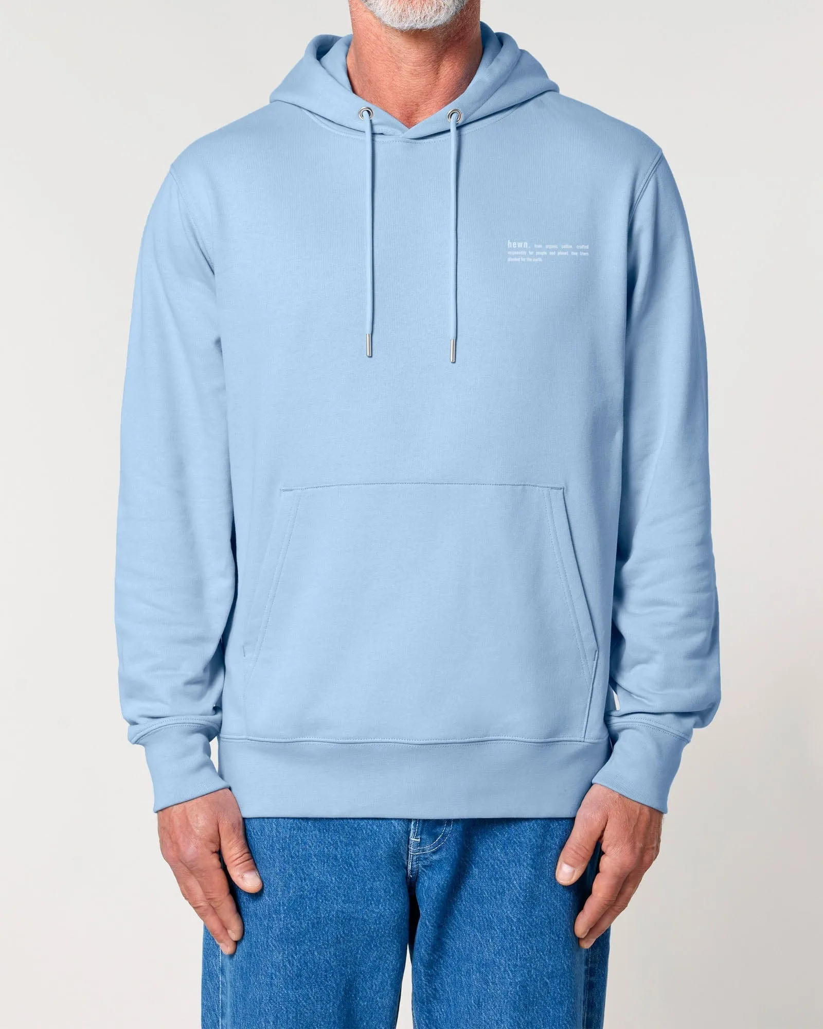 Men's Organic Cotton Relaxed Fit Hoodie | Sky Blue