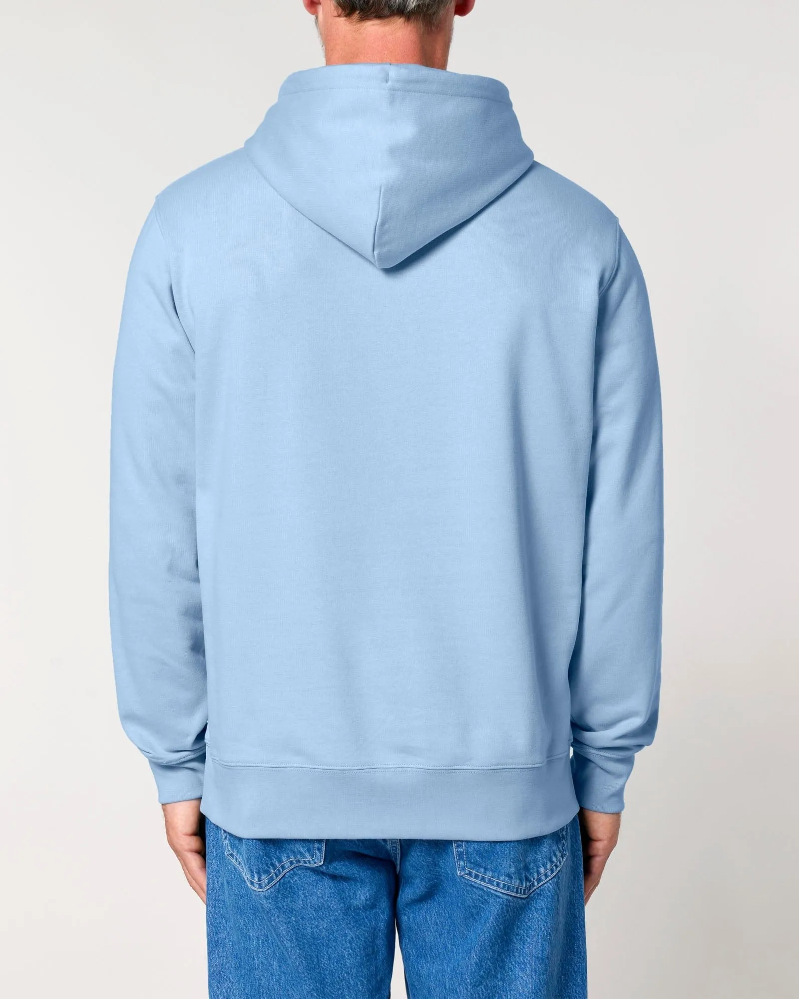 Men's Organic Cotton Relaxed Fit Hoodie | Sky Blue