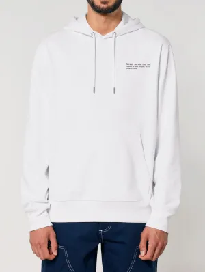 Men's Organic Cotton Relaxed Fit Hoodie | Snow White